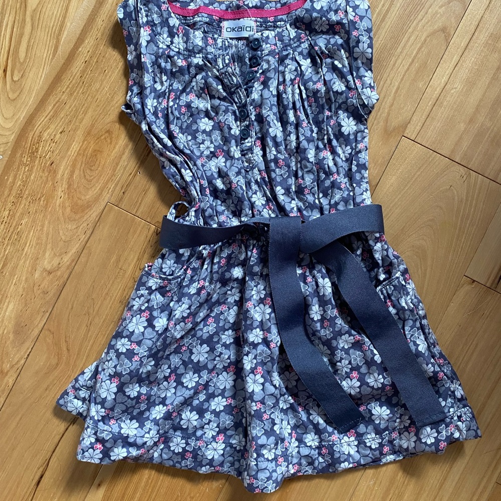 Okaïdi (made in France) sz 2 flowered dress